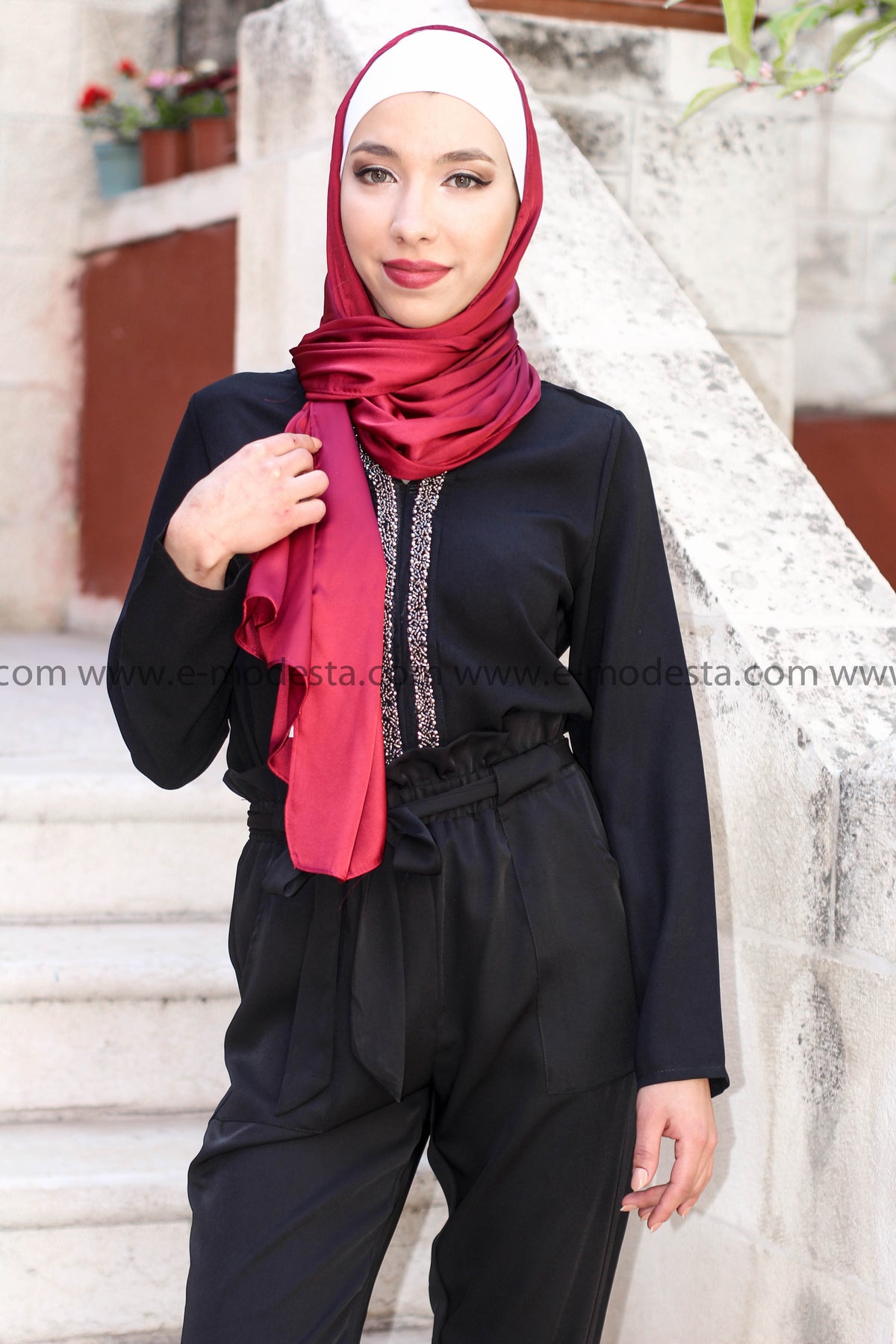 Sweet Women Chiffon V-Neck Blouse - E-Modesta
