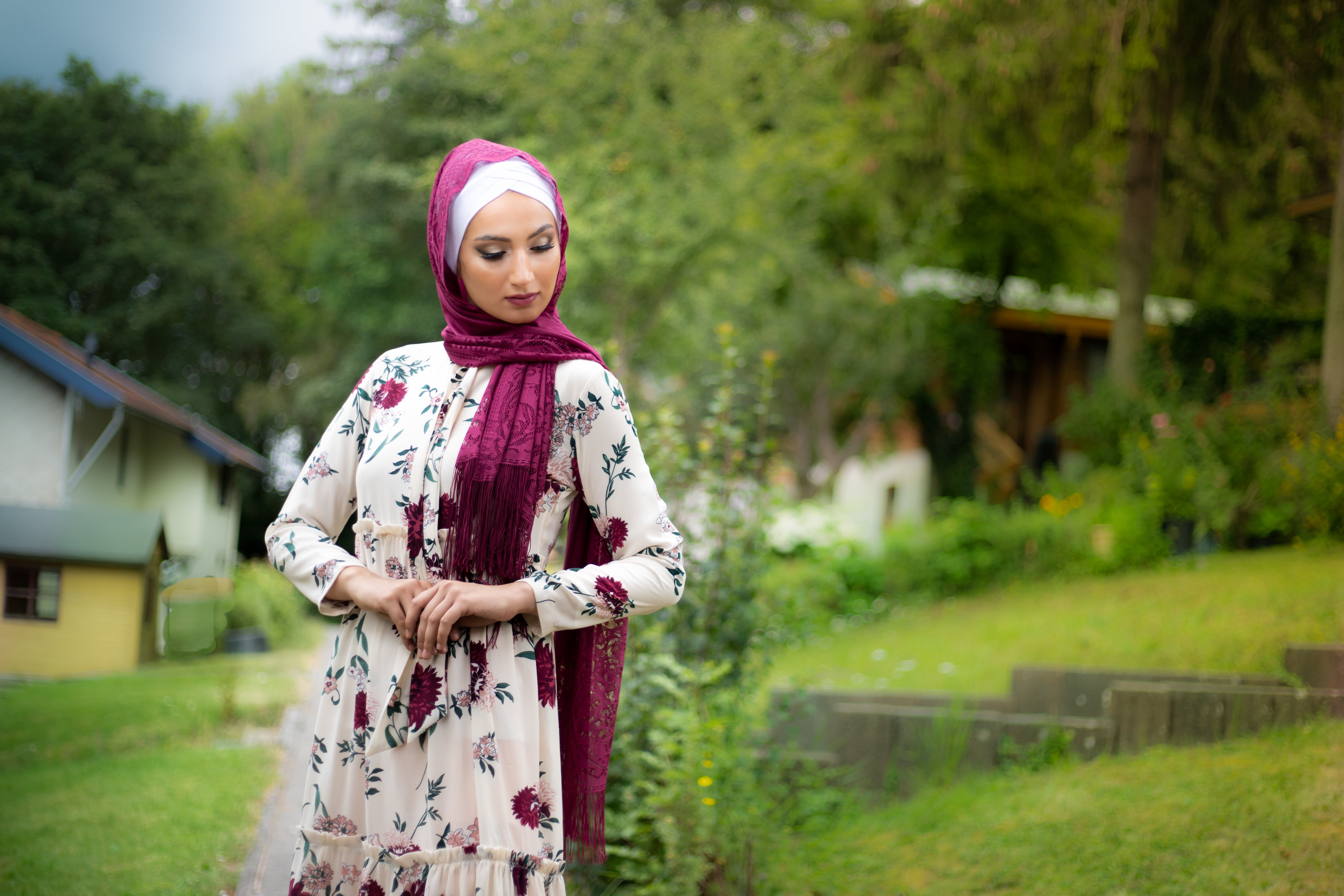 Floral Tunic & Pink Pants Outift