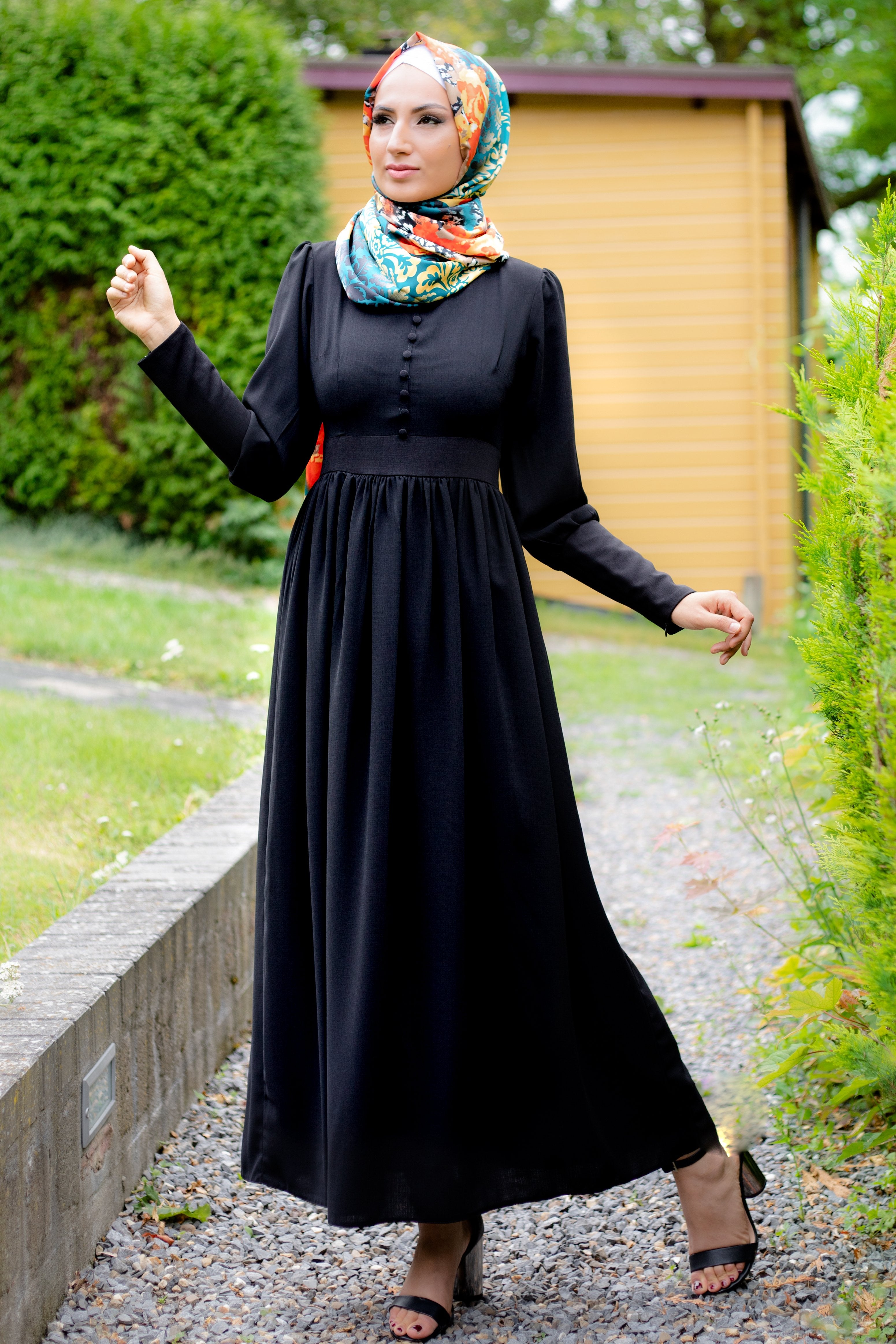 Simple Elegant Dress | Fully Lined | Black Color