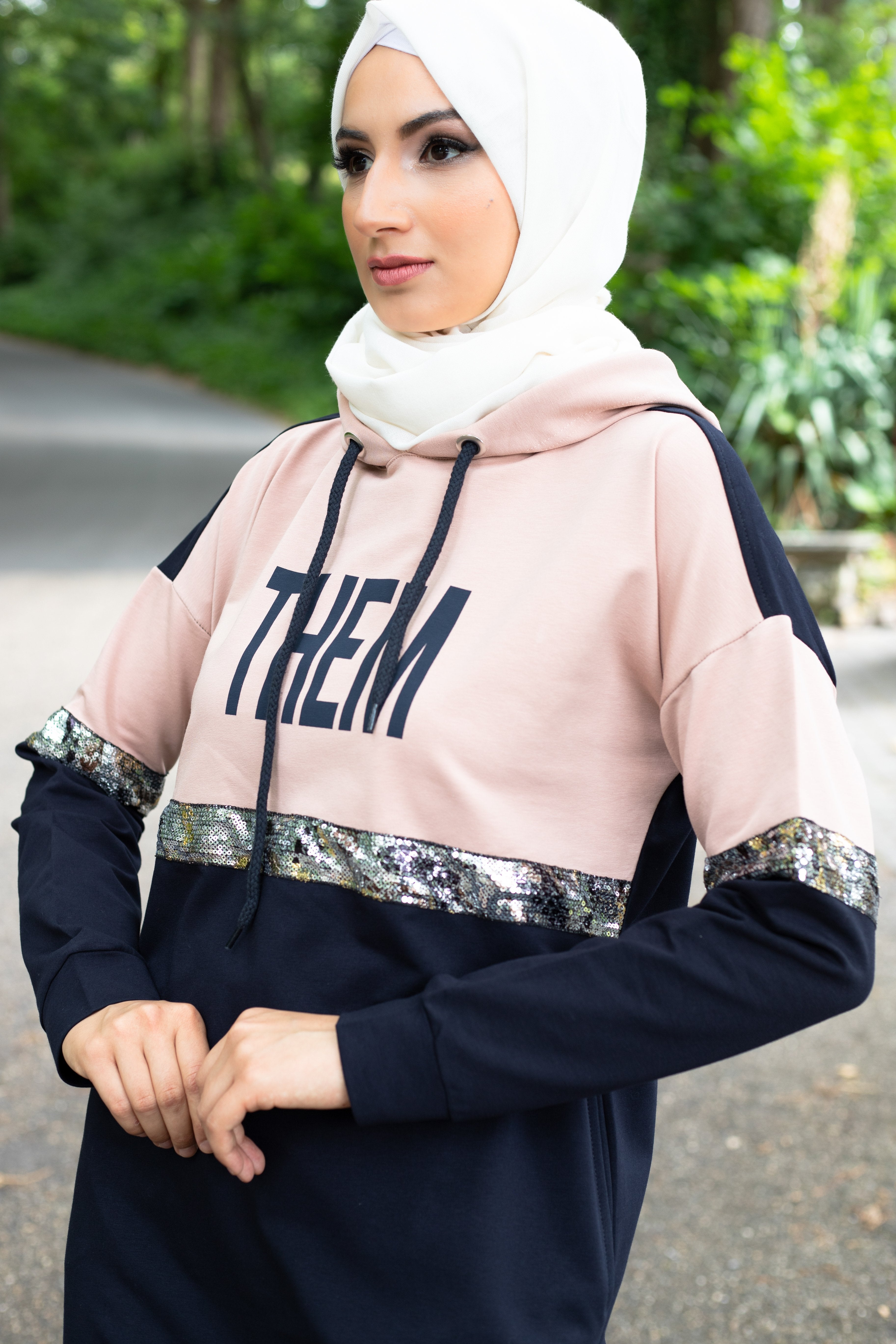 Sport Training Outfit | Dark Blue & Pink