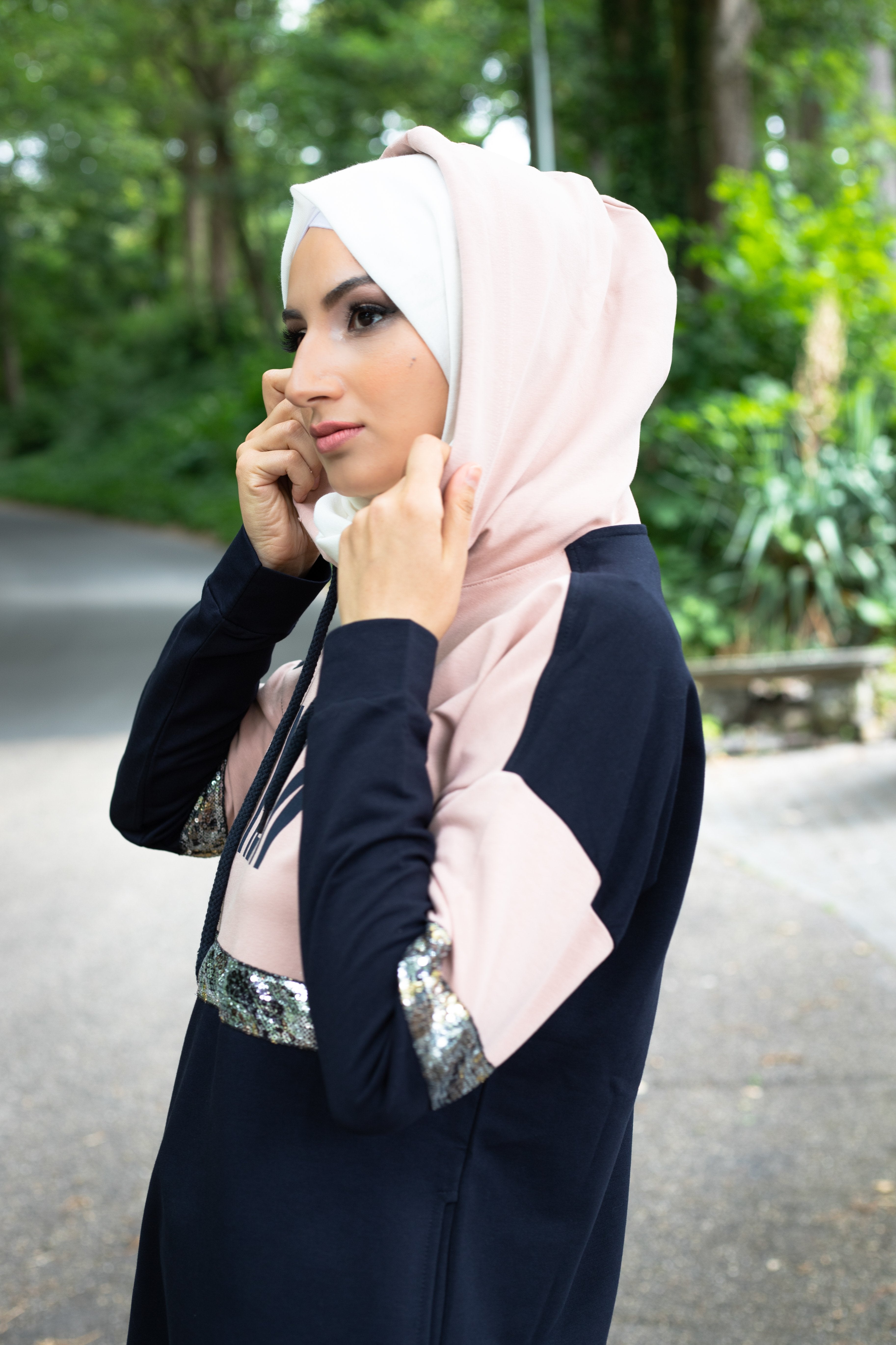 Sport Training Outfit | Dark Blue & Pink