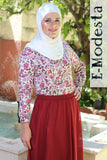 Pink Floral Printed Shirt - E-Modesta