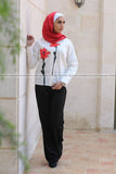 Sweet red floral printed shirt - E-Modesta