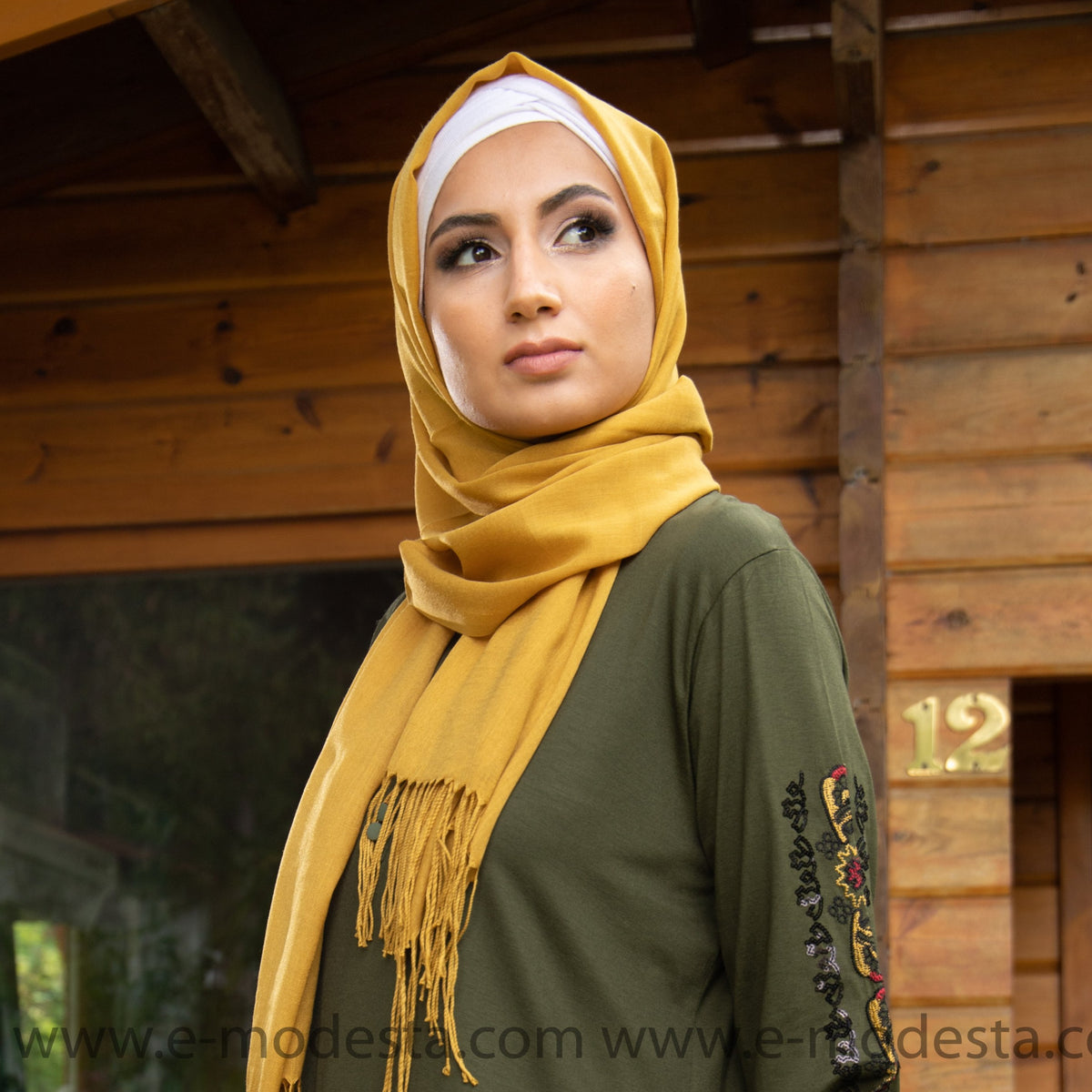 Hijab | Mustard Yellow - E-Modesta
