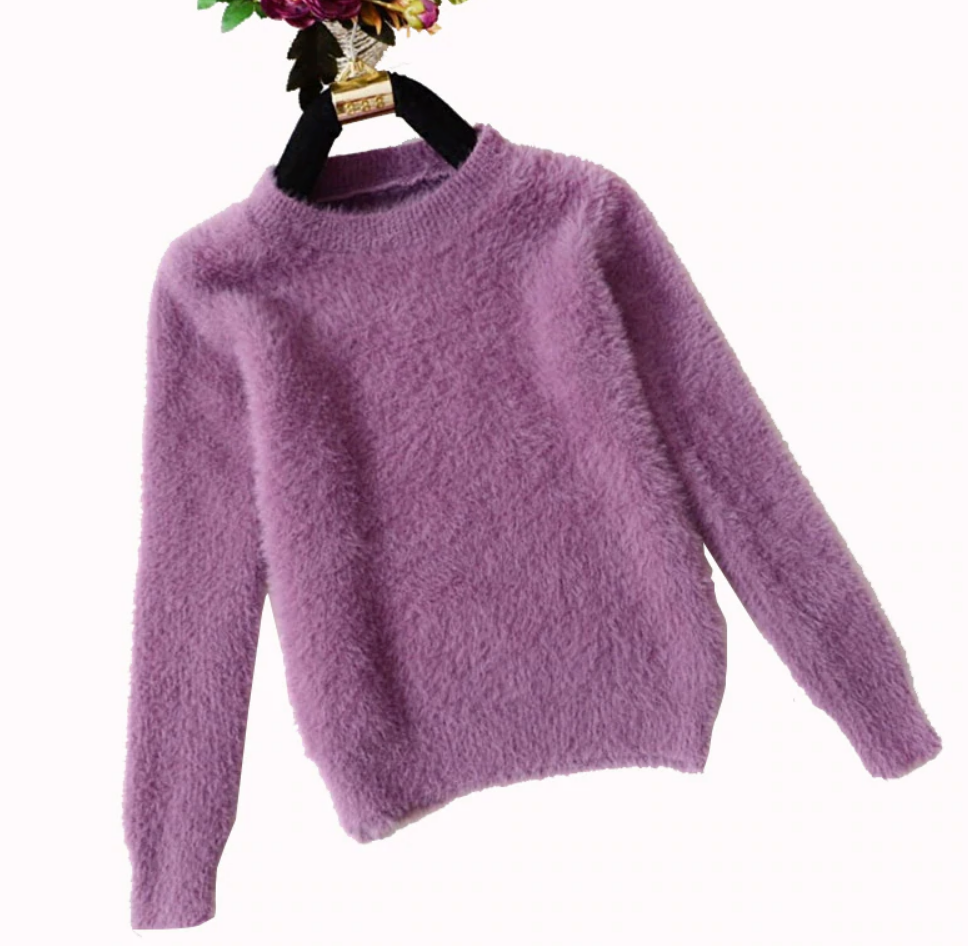 SALE High Quality Soft Mohair O-neck Pullover - E-Modesta