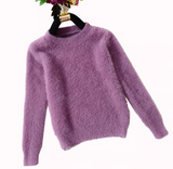 SALE High Quality Soft Mohair O-neck Pullover - E-Modesta