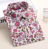 Pink Floral Printed Shirt - E-Modesta