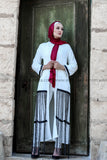 SALE Modern Abaya with Black Stripes - E-Modesta