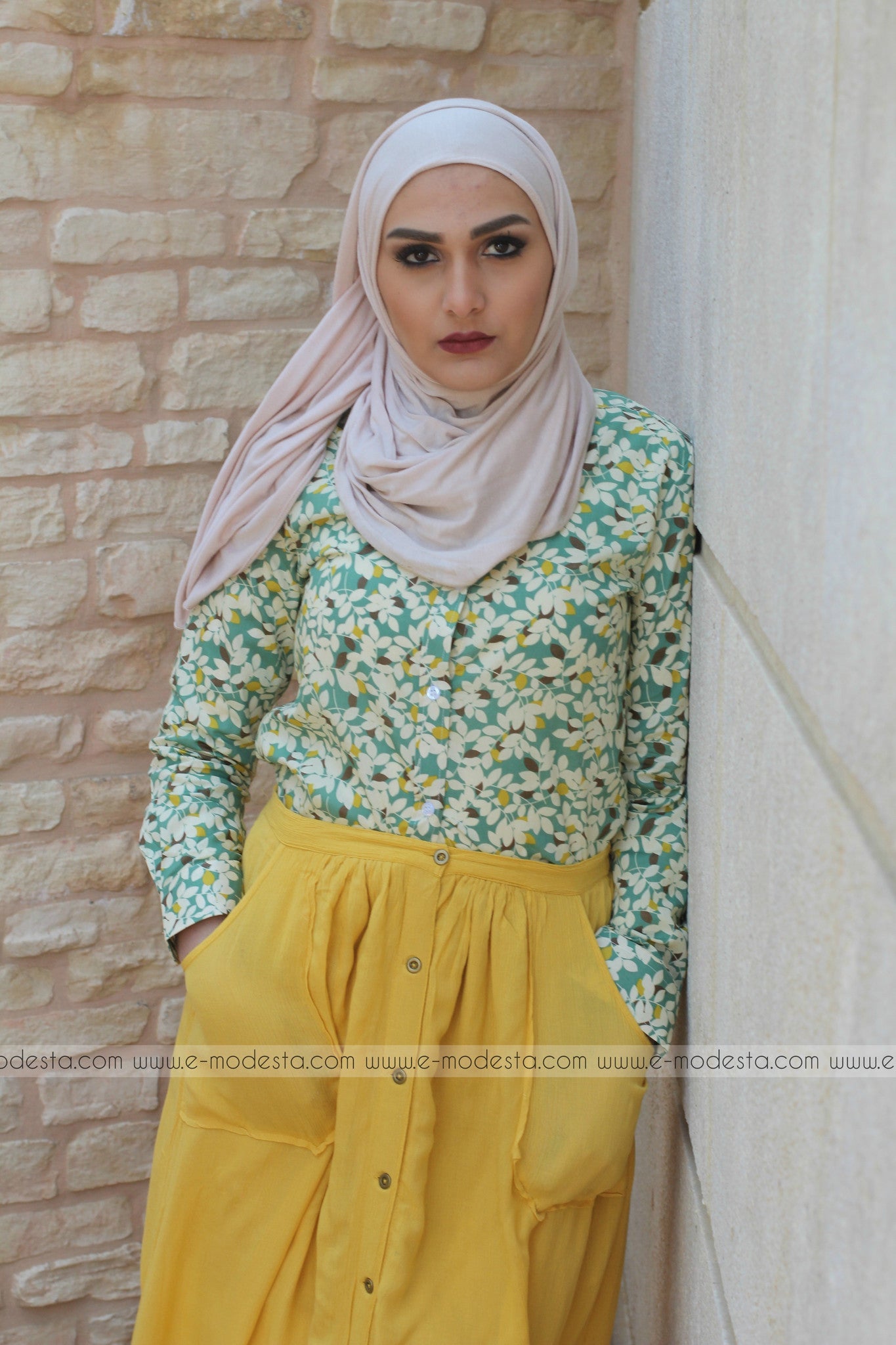 Cute Leaves Shirt - E-Modesta#Hijab_fashion#