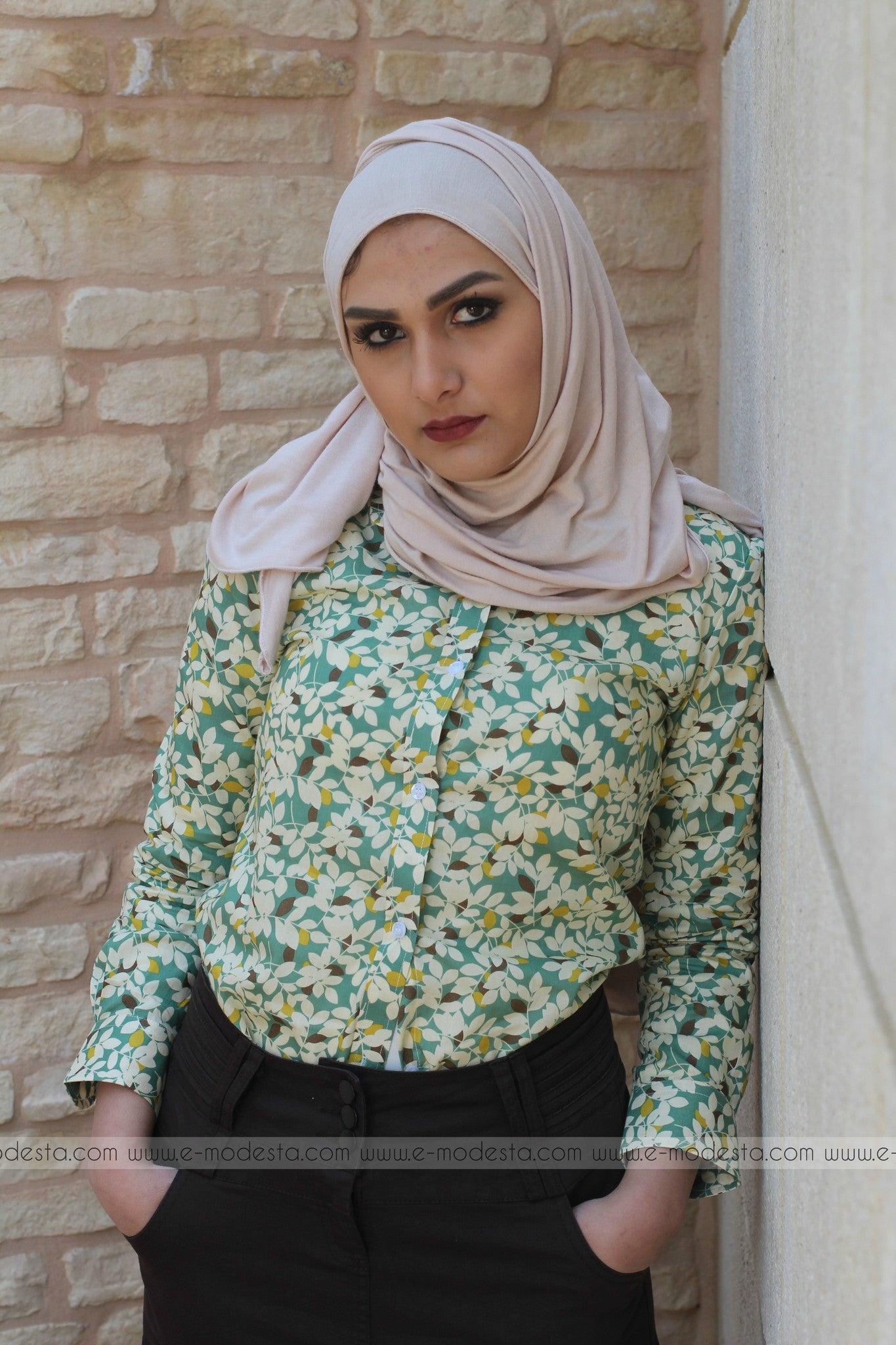 Cute Leaves Shirt - E-Modesta#Hijab_fashion#
