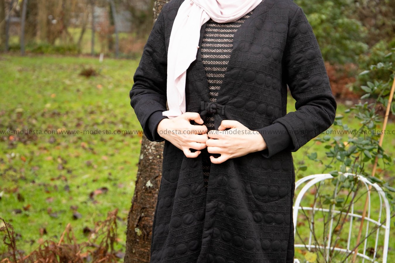 Women Dress |  Winter and Autumn Dress | Black and Grey - E-Modesta