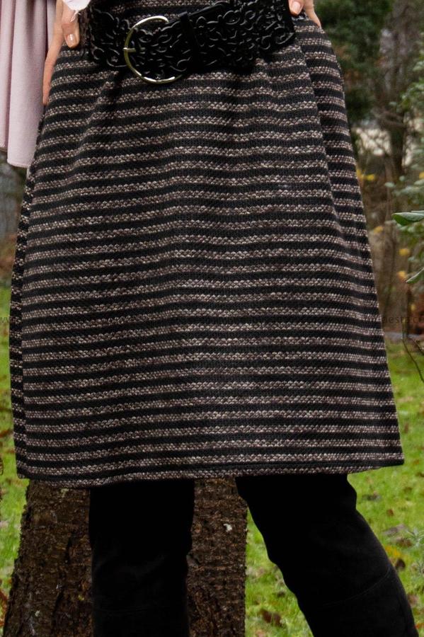 Women Dress |  Winter and Autumn Dress | Black and Grey - E-Modesta