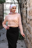 Elegant Summer Long Sleeve Floral Blouse - E-Modesta#Hijab_fashion#