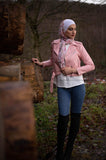 Leather Short Jacket - Pink Color - E-Modesta