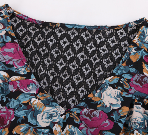 SALE Multicolored Floral Blouse - E-Modesta