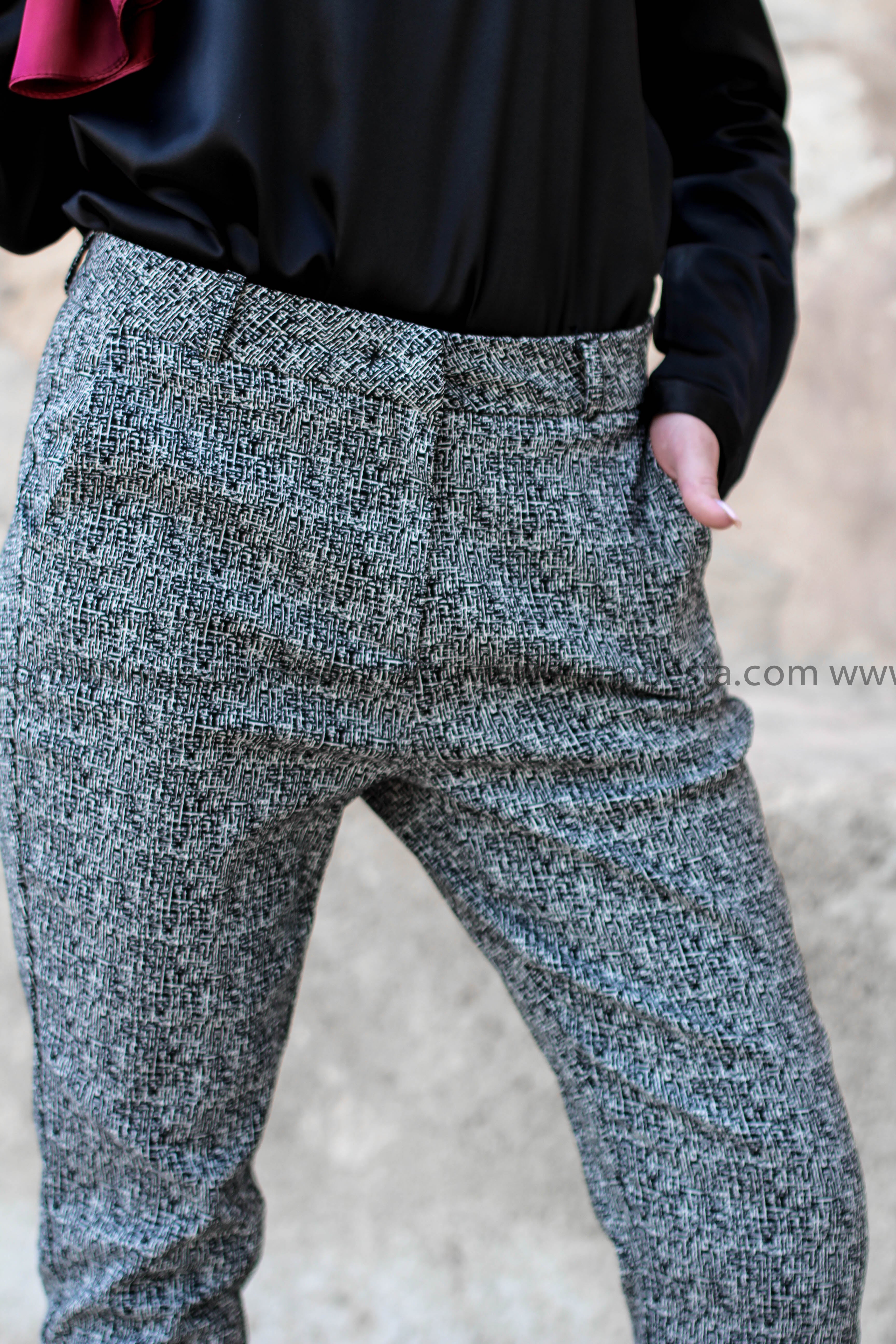 Geometric-Pattern Fashion Pants - E-Modesta